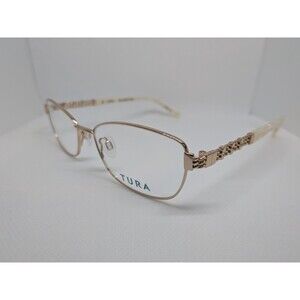 Tura R574 Gold & Ivory Women’s Eyeglass Frames - 52-16-140